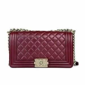 CHANEL Quilted Lambskin Boy Bag